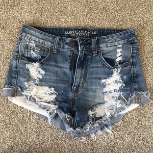 American Eagle Hi-Rise Festival Stretch Shorts